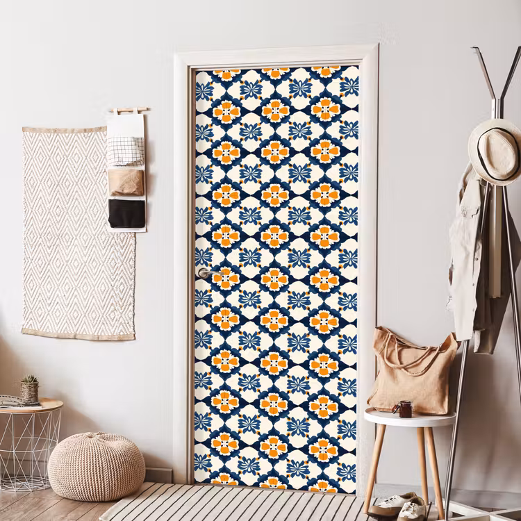 Deursticker - Klassiek - Geometrisch - Blauw — 8
