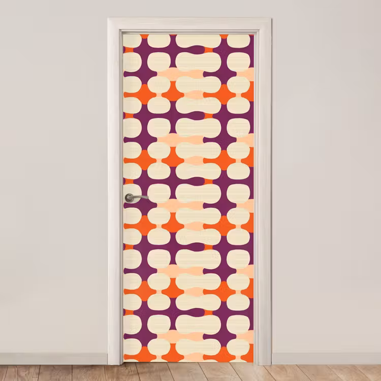 Deursticker - Modern - Patroon - Kleurrijk — 1