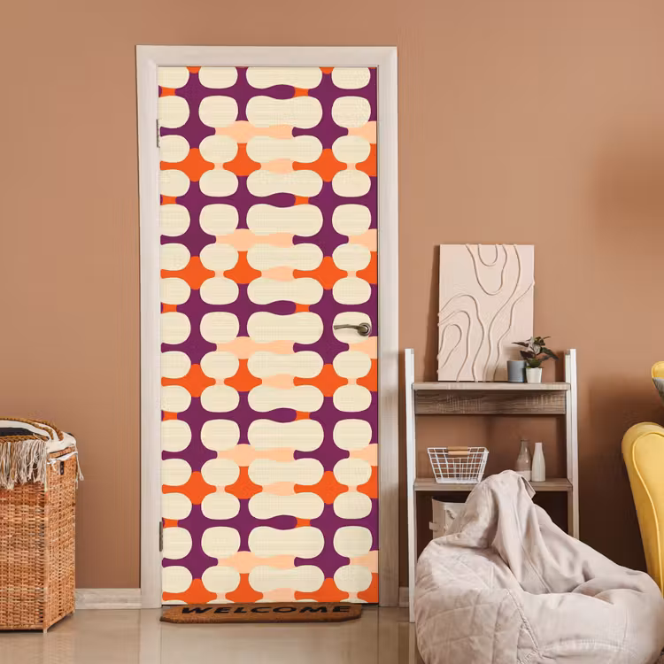 Deursticker - Modern - Patroon - Kleurrijk — 2