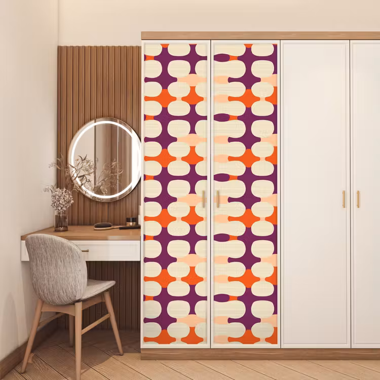 Deursticker - Modern - Patroon - Kleurrijk — 5