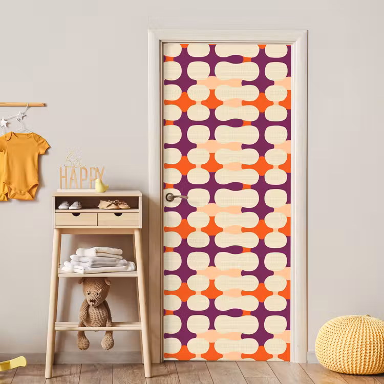 Deursticker - Modern - Patroon - Kleurrijk — 6