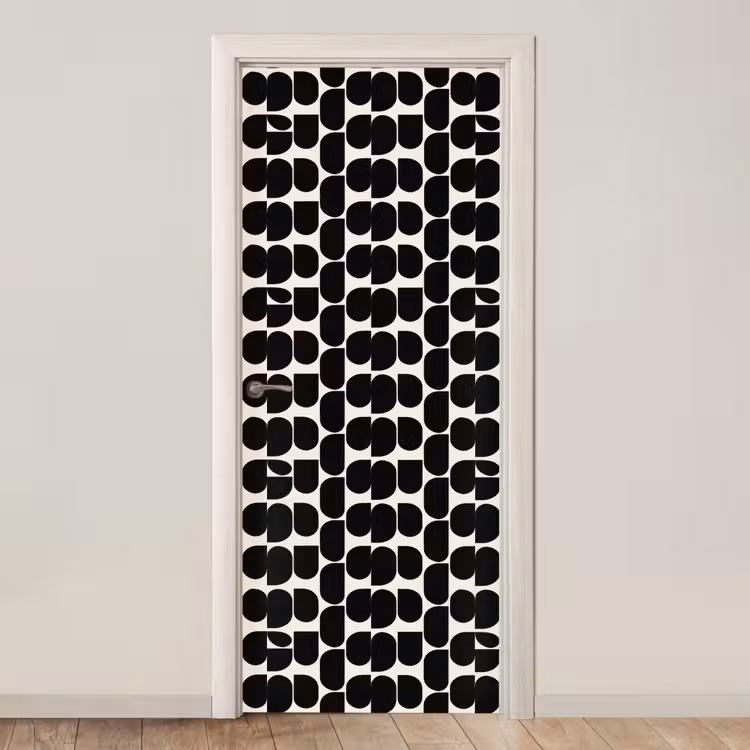 Deursticker - Modern - Patroon - Zwart — 1