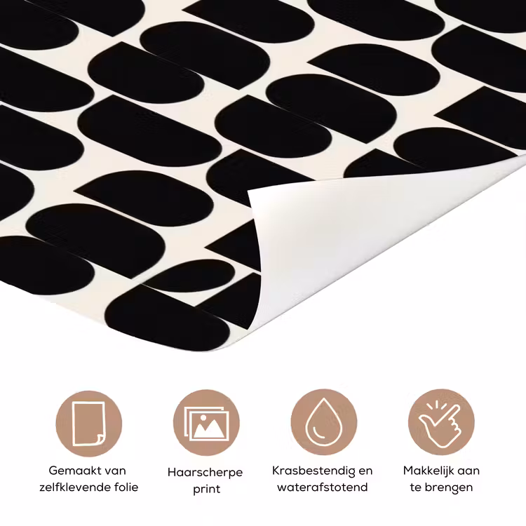 Deursticker - Modern - Patroon - Zwart — 3