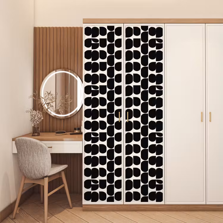 Deursticker - Modern - Patroon - Zwart — 5