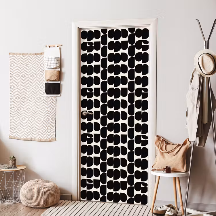 Deursticker - Modern - Patroon - Zwart — 8