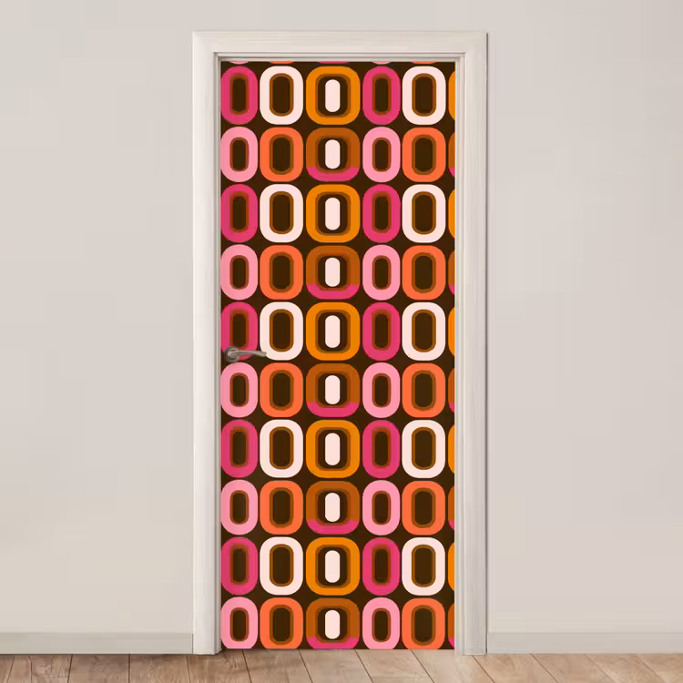 Deursticker - Modern - Retro - Kleurrijk — 1