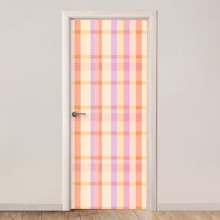 Deursticker - Pastel - uitpatroon - Geometrisch — 1