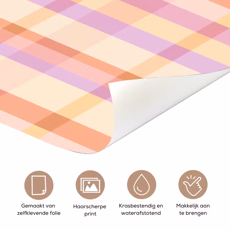 Deursticker - Pastel - uitpatroon - Geometrisch — 3