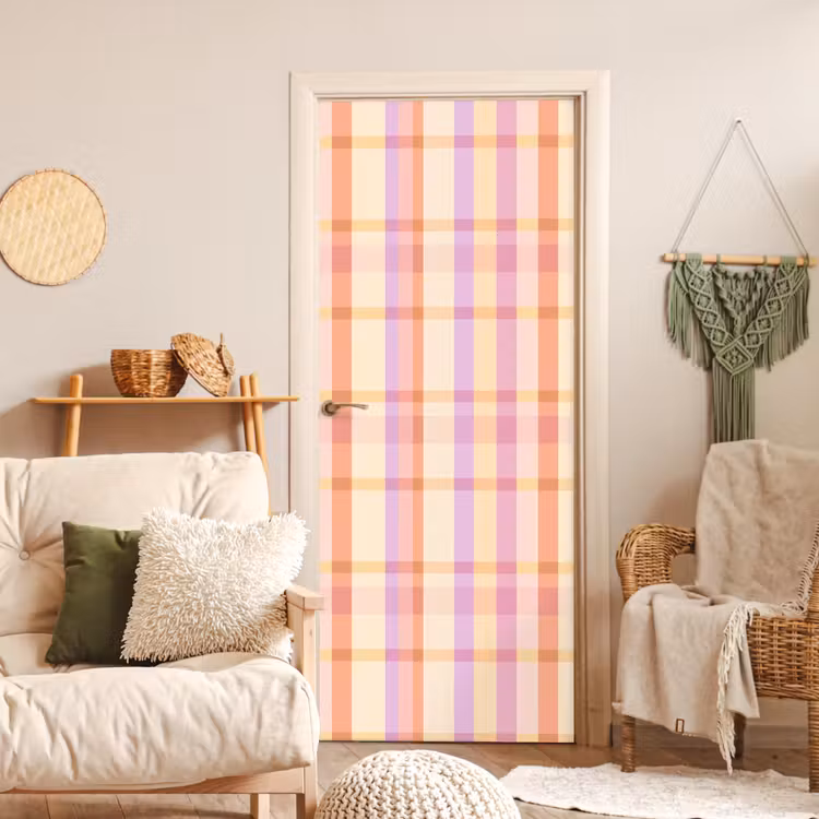 Deursticker - Pastel - uitpatroon - Geometrisch — 4