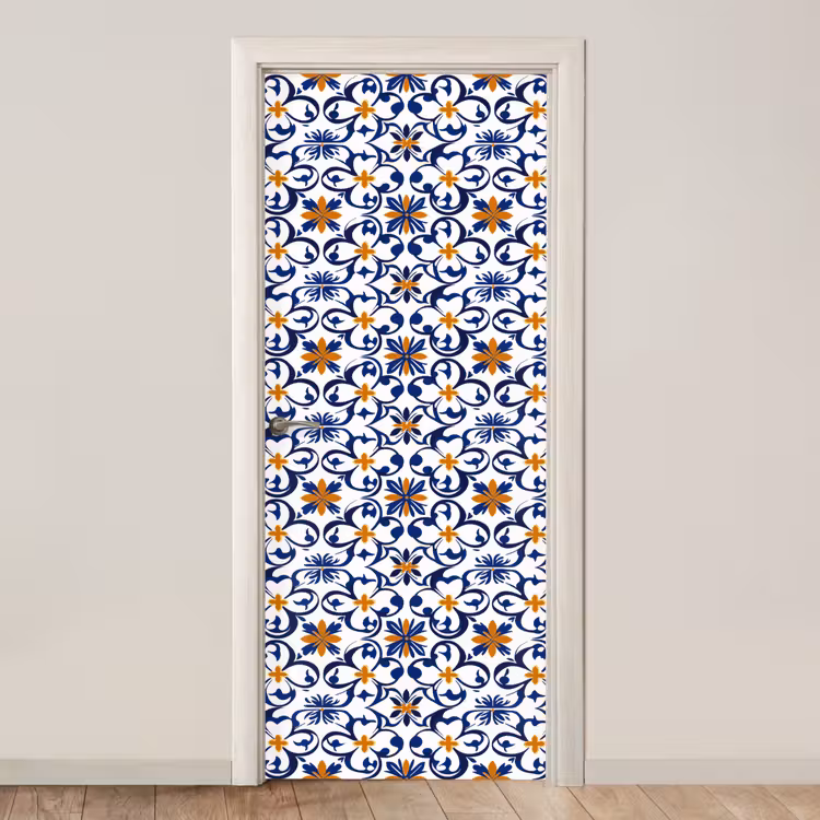 Deursticker - Patroon - Modern - Kleurrijk — 1