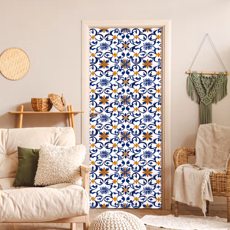 Deursticker - Patroon - Modern - Kleurrijk — 4