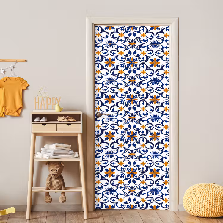 Deursticker - Patroon - Modern - Kleurrijk — 6