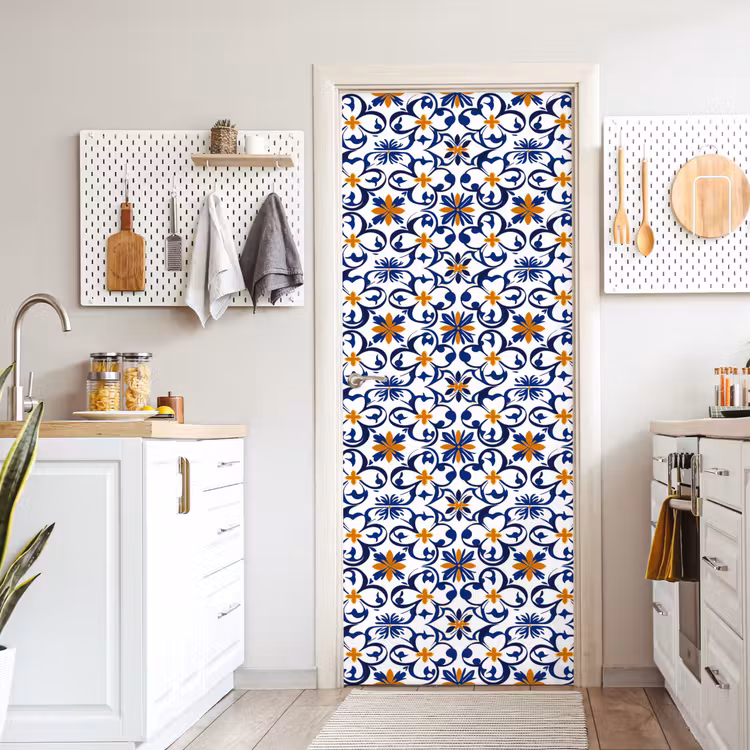 Deursticker - Patroon - Modern - Kleurrijk — 7