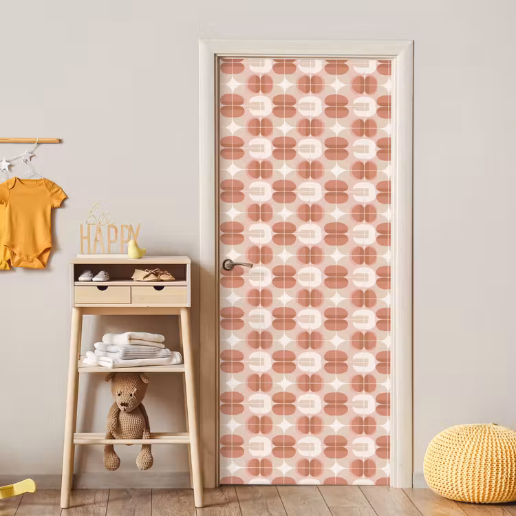Deursticker - Retro - Klassiek - Roze — 6