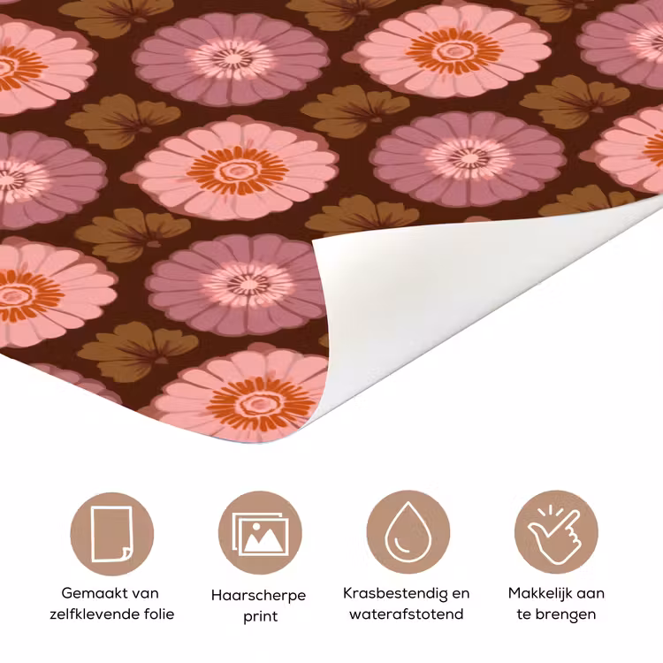 Deursticker - Retro - Madelief - Roze — 3