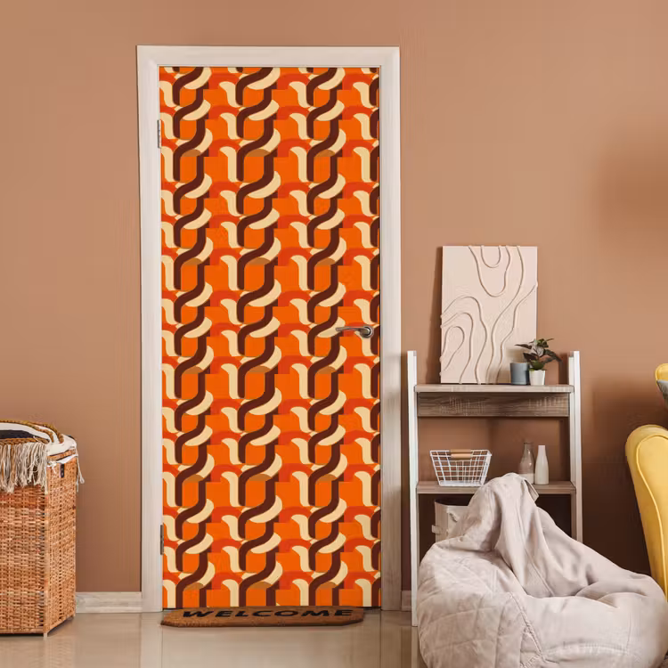 Deursticker - Retro - Modern - Kleurrijk — 2