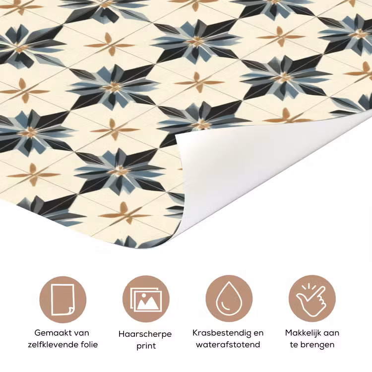 Deursticker - Sierlijk - Ornament - Blauw — 3