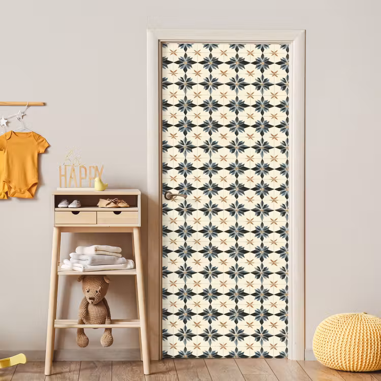 Deursticker - Sierlijk - Ornament - Blauw — 6