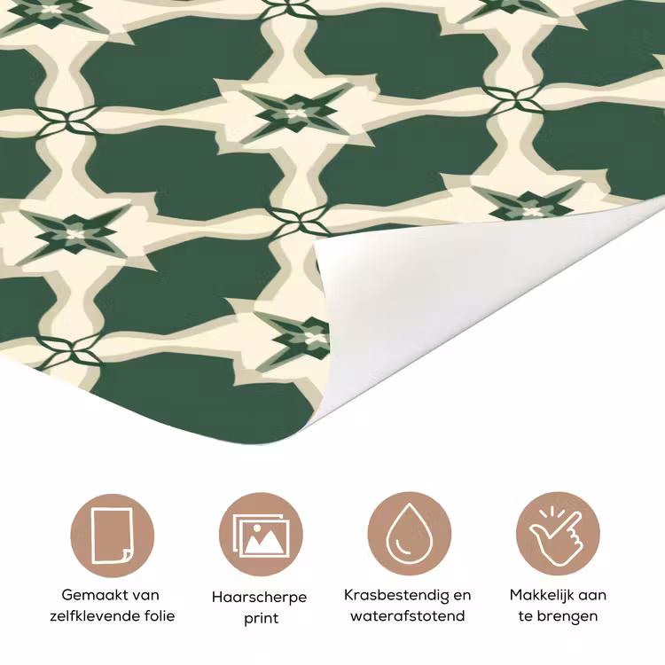 Deursticker - Tegel - Klassiek - Groen — 3