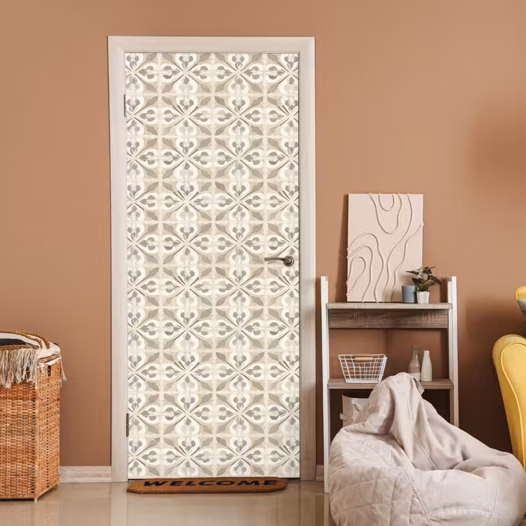 Deursticker - Tegel - Motief - Beige — 2