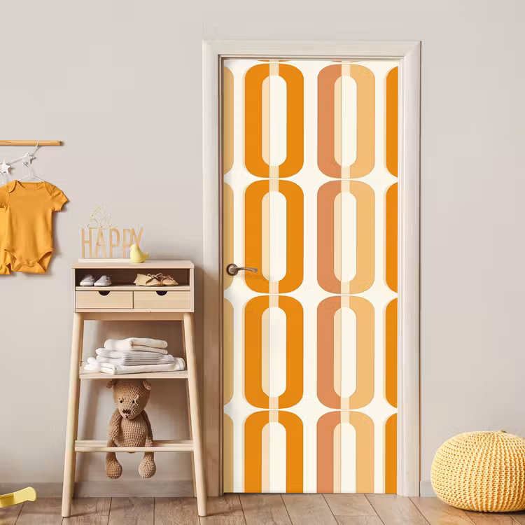 Deursticker - U-vorm - Retro - Oranje — 6