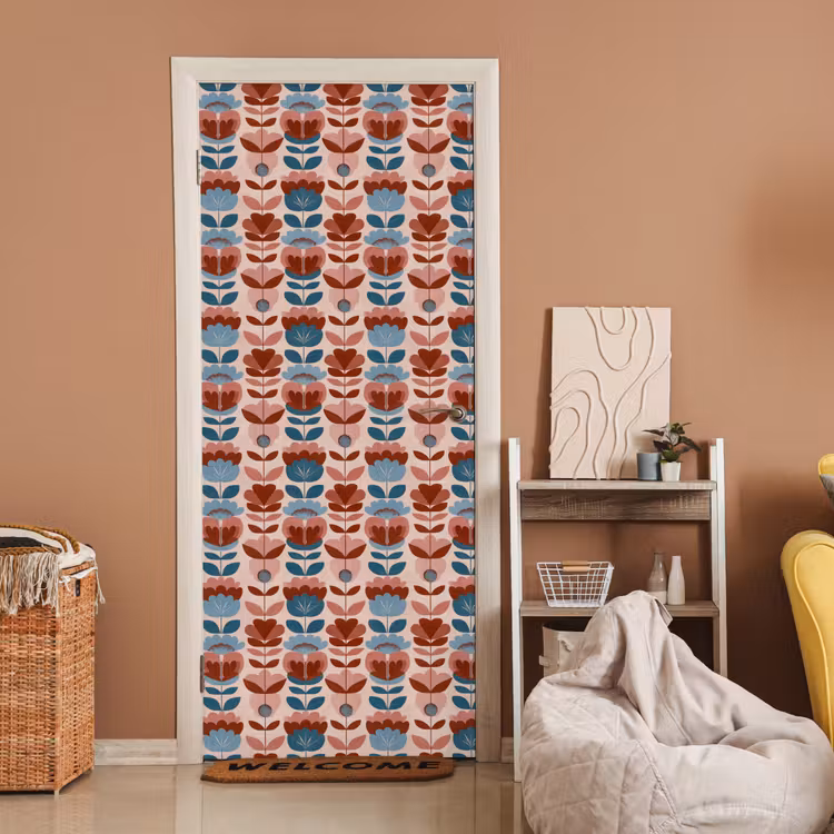 Deursticker - Vintage - Motief - Kleurrijk — 2