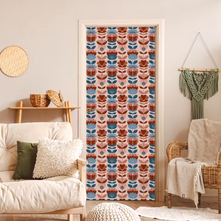 Deursticker - Vintage - Motief - Kleurrijk — 4