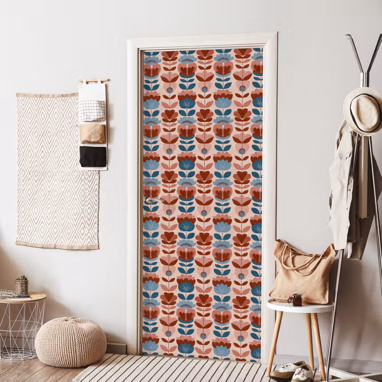 Deursticker - Vintage - Motief - Kleurrijk — 8