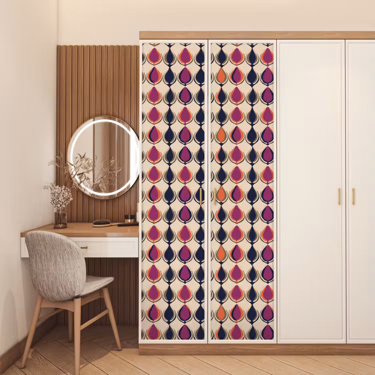 Deursticker - Vintage - Retro - Kleurrijk — 5