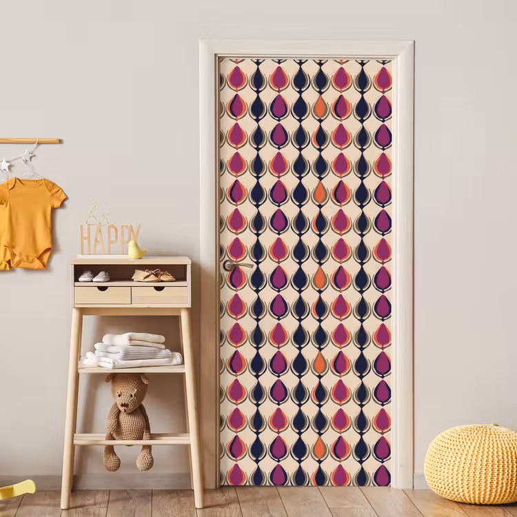 Deursticker - Vintage - Retro - Kleurrijk — 6