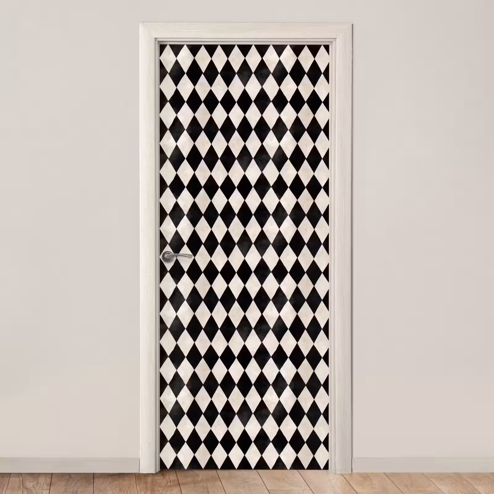 Deursticker - Klassiek - Patroon - Zwart — 1