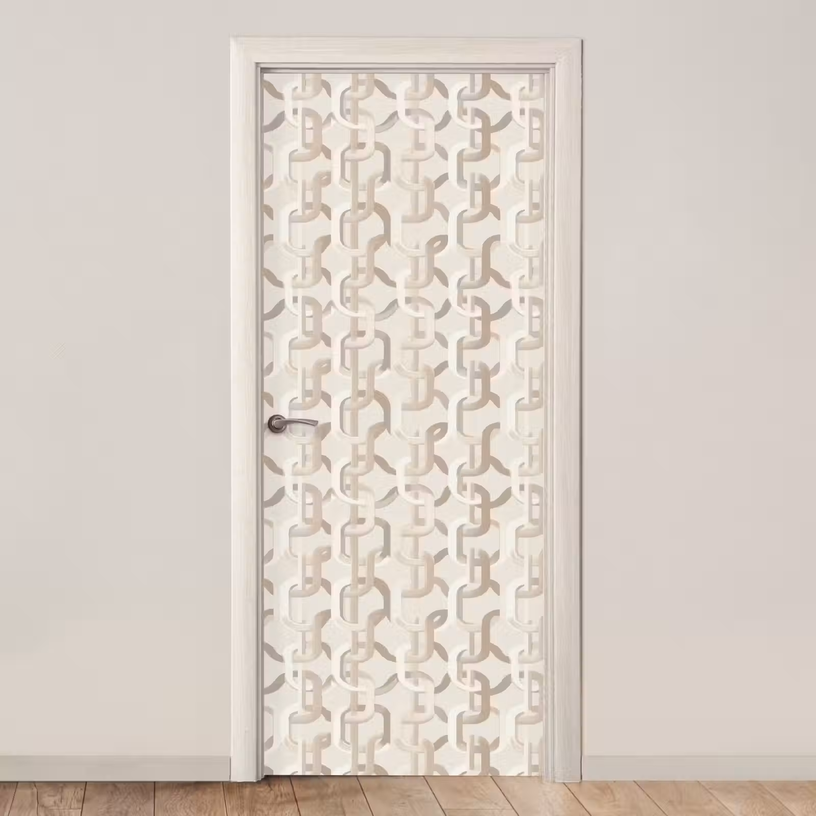 Deursticker - Motief - Abstract - Beige — 1