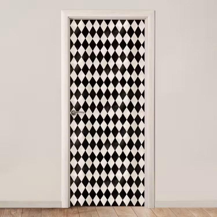 Deursticker - Klassiek - Patroon - Zwart — 1