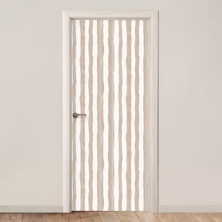 Deursticker - Minimalistisch - Strepen - Beige — 1