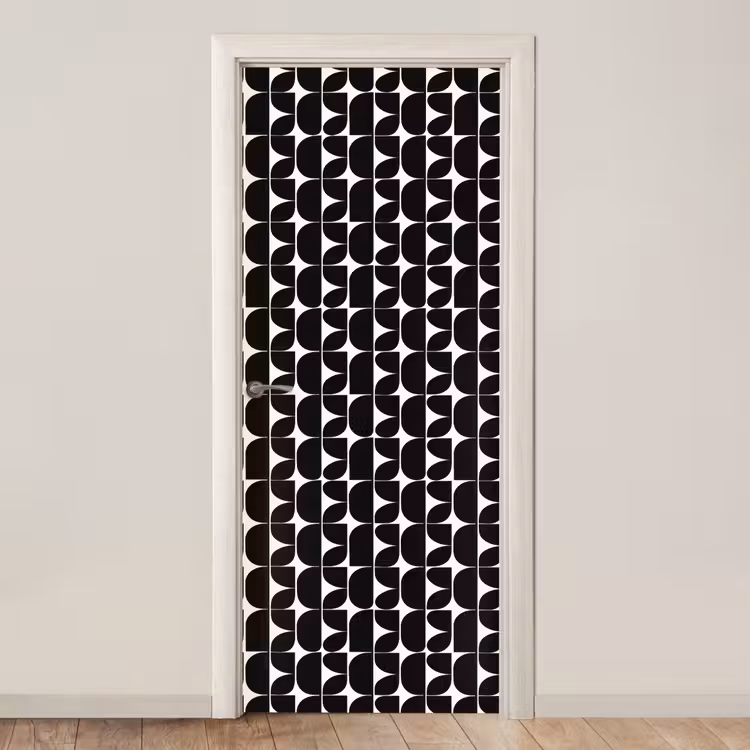 Deursticker - Modern - Geometrisch - Zwart — 1