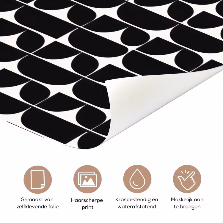 Deursticker - Modern - Geometrisch - Zwart — 3