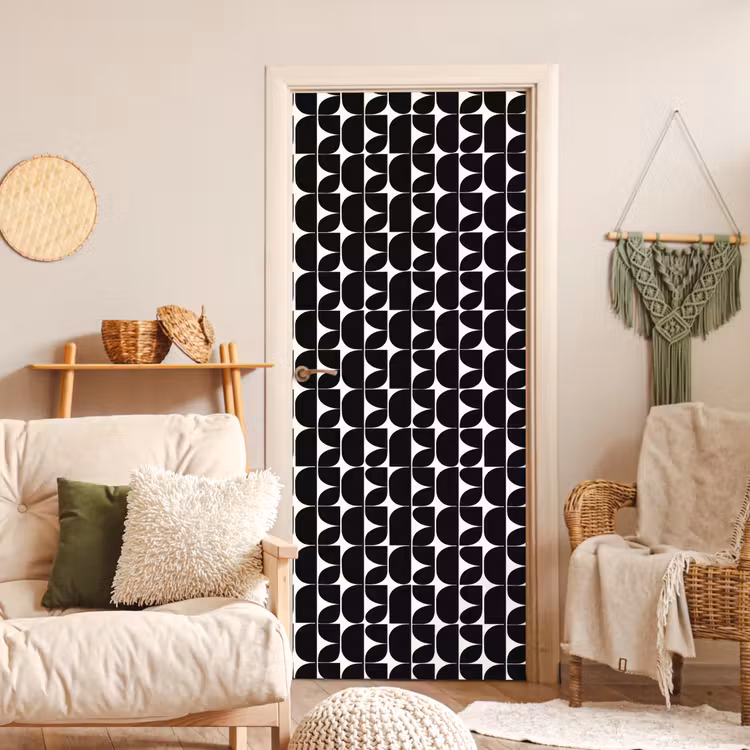 Deursticker - Modern - Geometrisch - Zwart — 4