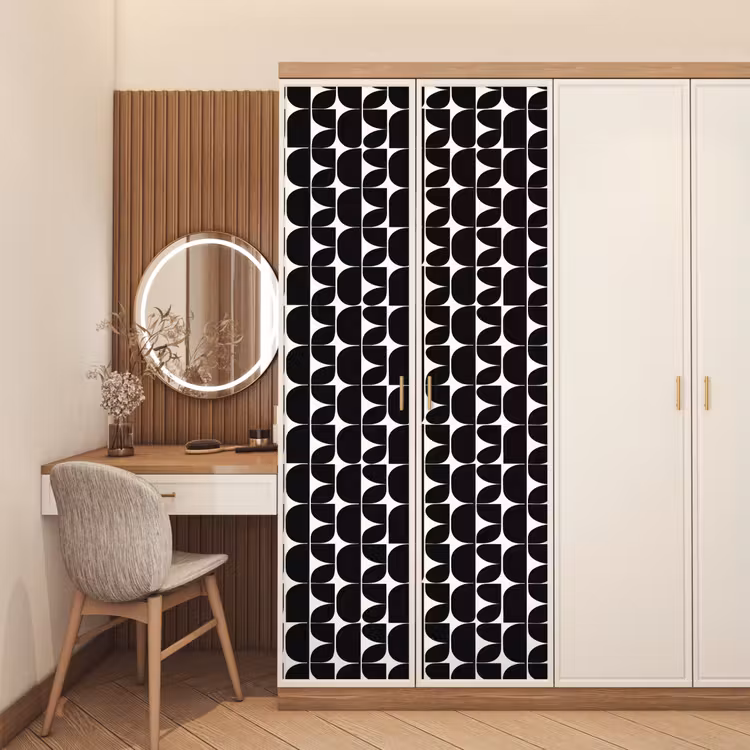 Deursticker - Modern - Geometrisch - Zwart — 5