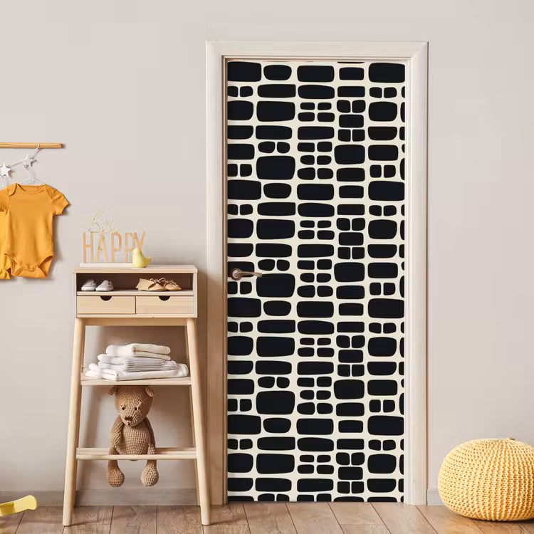 Deursticker - Modern - Organisch - Zwart — 6
