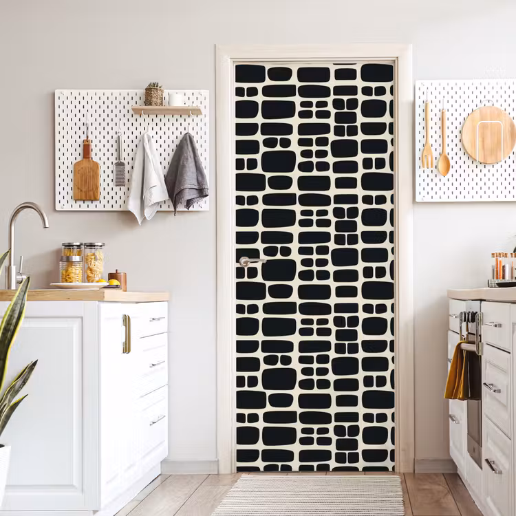 Deursticker - Modern - Organisch - Zwart — 7