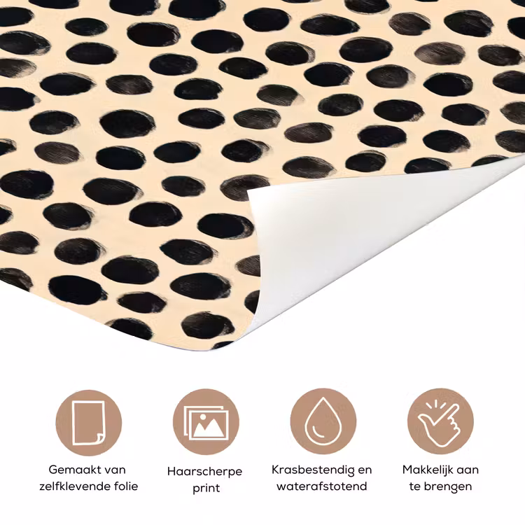 Deursticker - Stippen - Patroon - Zwart — 3