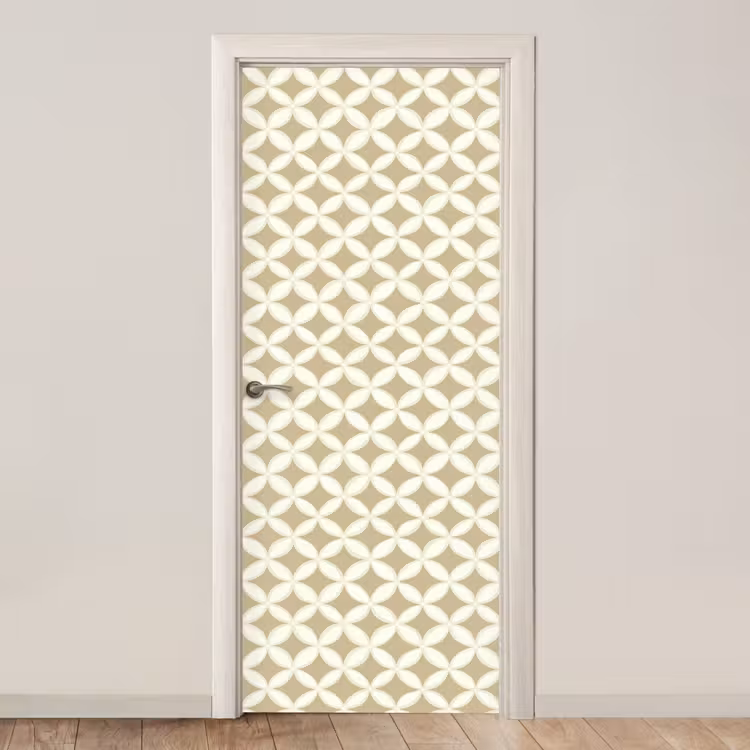 Deursticker - Symmetrisch - Motief - Beige — 1