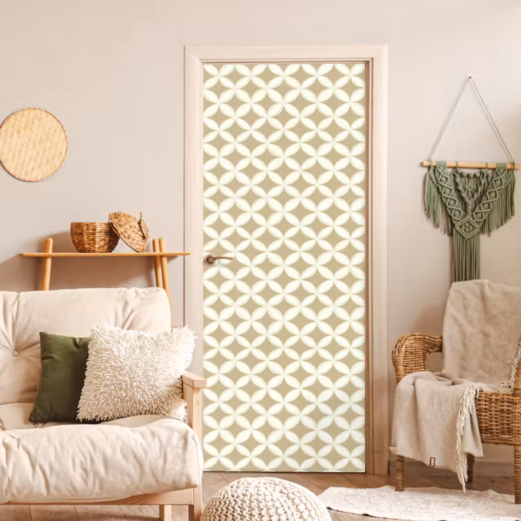 Deursticker - Symmetrisch - Motief - Beige — 4