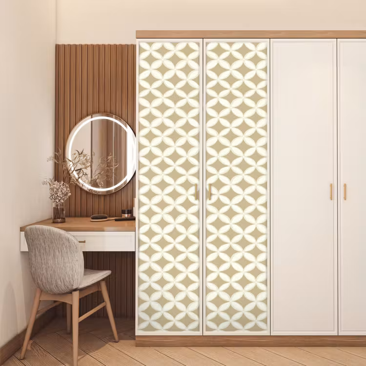 Deursticker - Symmetrisch - Motief - Beige — 5