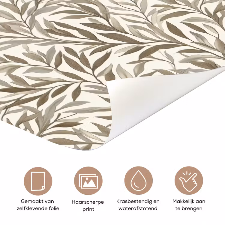 Deursticker - Takken - Botanisch - Taupe — 3