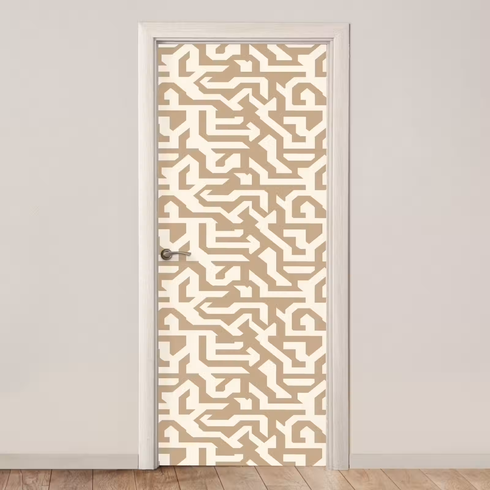 Deursticker - Modern - Abstract - Beige — 1
