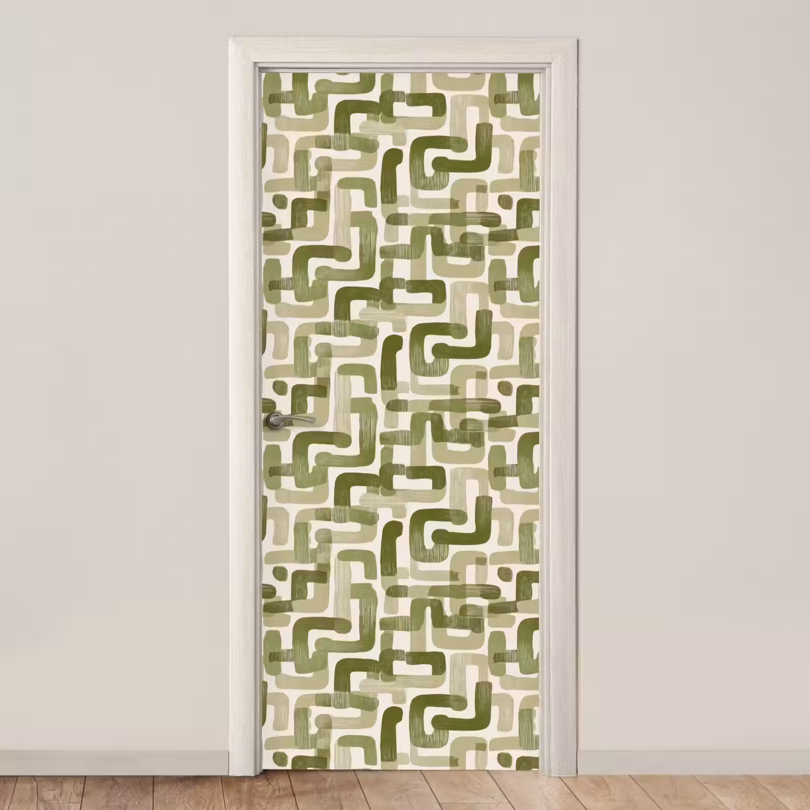 Deursticker - Modern - Grafisch - Groen — 1