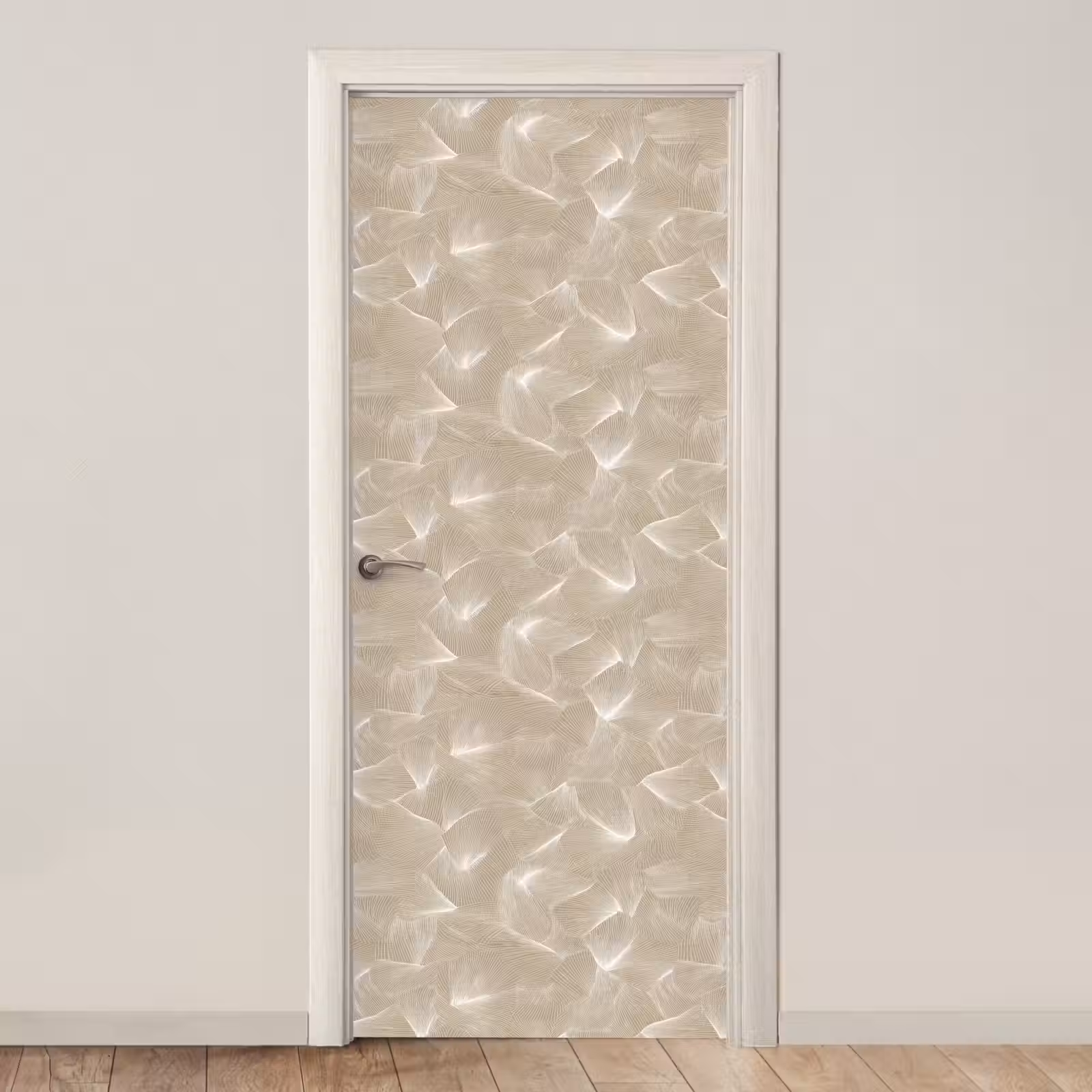 Deursticker - Organisch - Textuur - Beige — 1