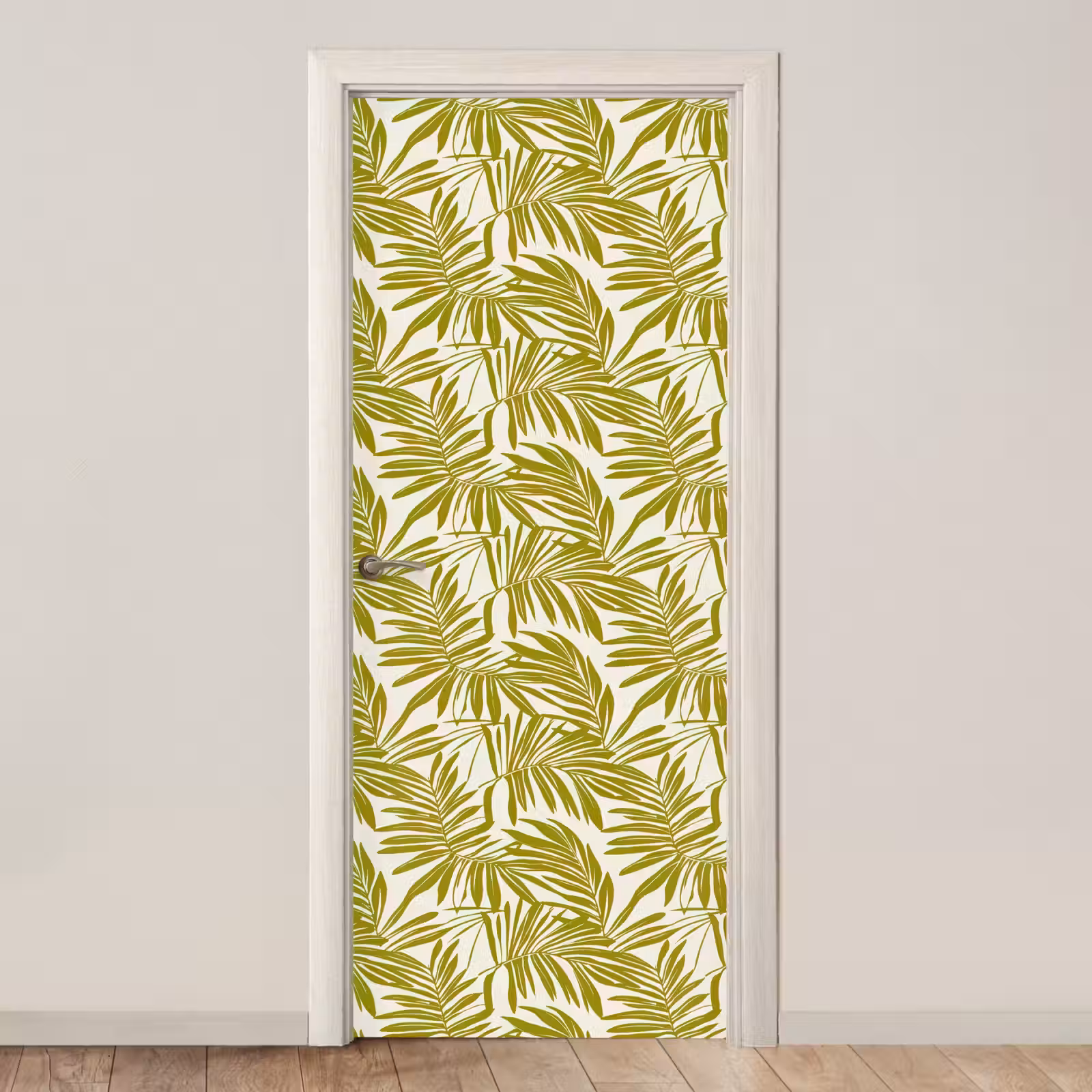 Deursticker - Palmblad - Patroon - Groen — 1