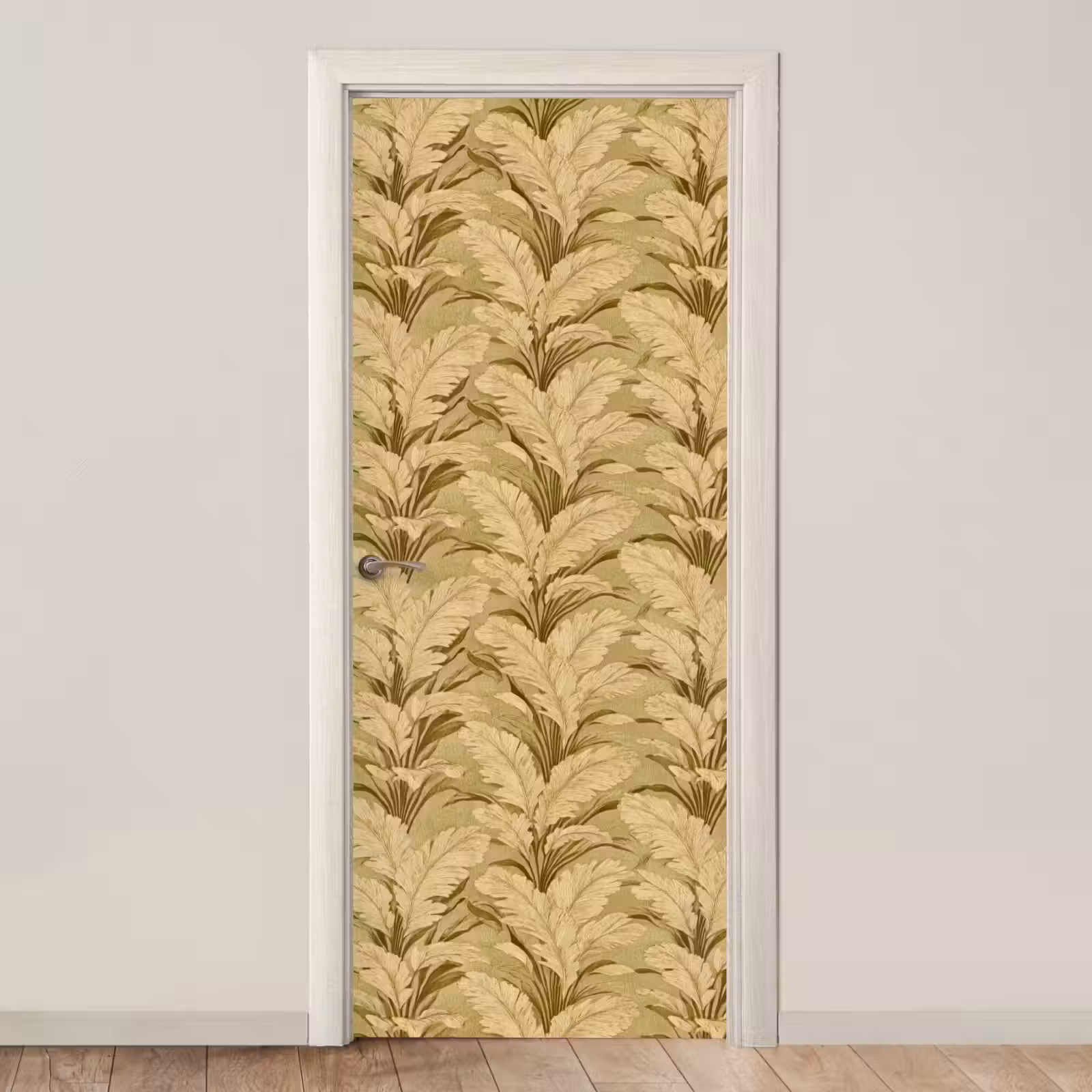 Deursticker - Palmbladeren - Klassiek - Groen — 1